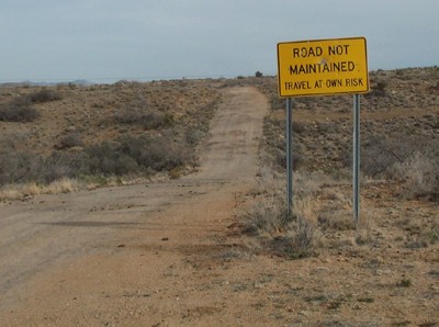 [Abandoned road]