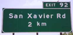 [San Xavier Rd. 2km]